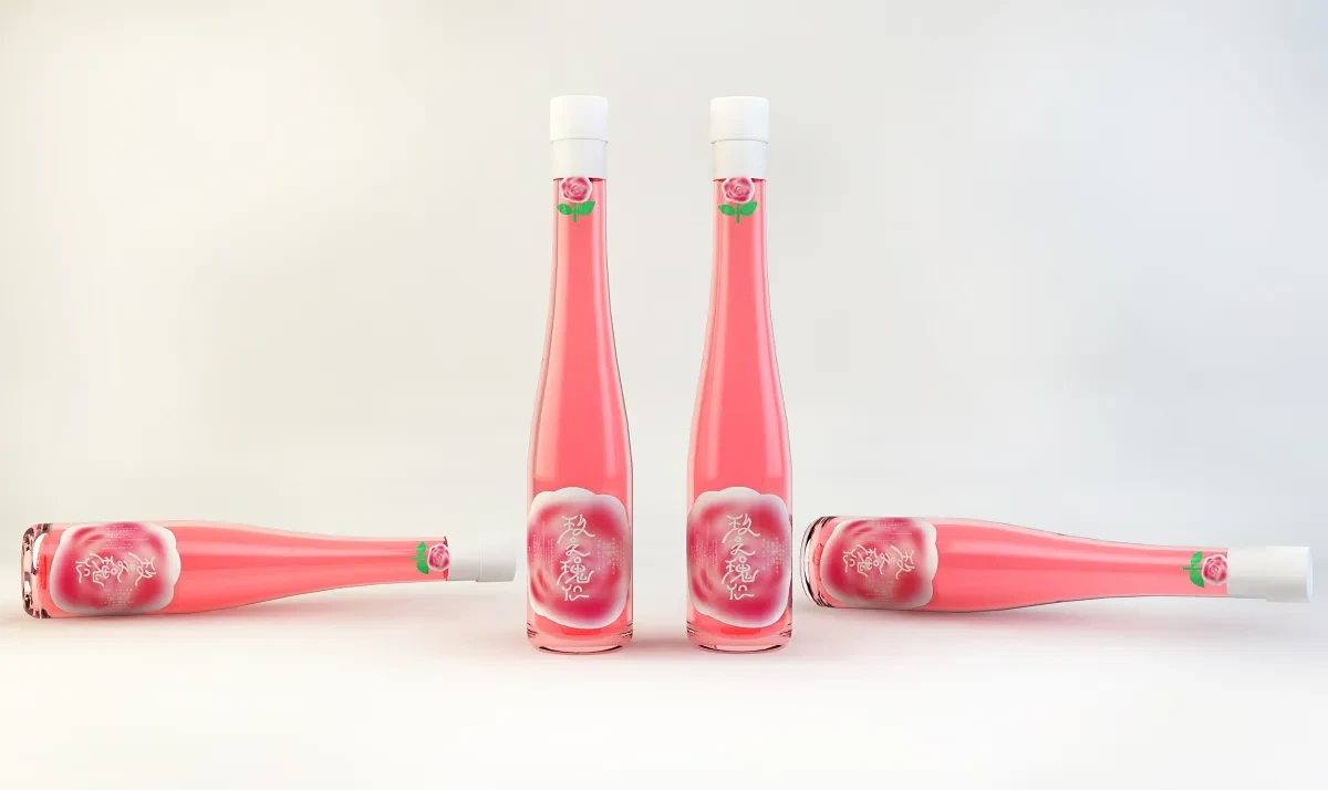 案例优选:酒水产品 玫瑰酒产品包装设计|包装设计·创意设计案例精选