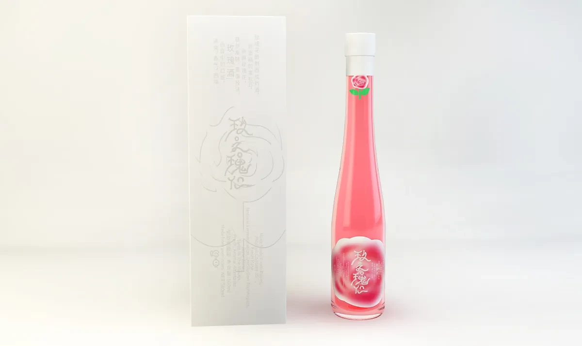 案例优选:酒水产品 玫瑰酒产品包装设计|包装设计·创意设计案例精选