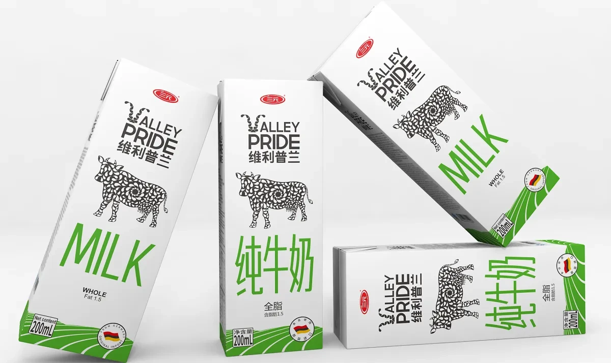 案例优选:牛奶产品 三元纯牛奶包装设计|包装设计·设计案例精选