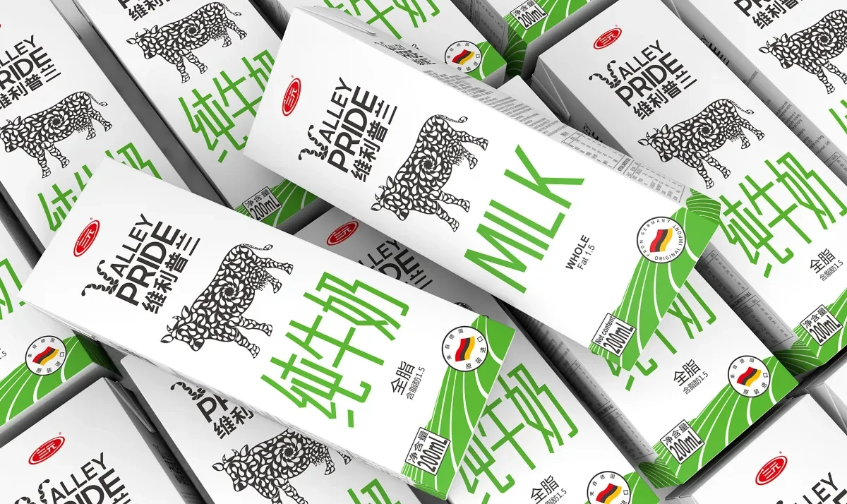 案例优选:牛奶产品 三元纯牛奶包装设计|包装设计·设计案例精选