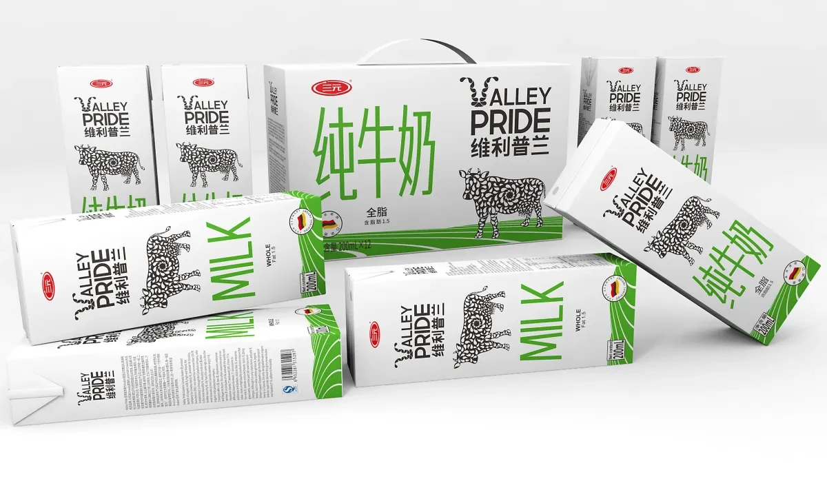 案例优选:牛奶产品 三元纯牛奶包装设计|包装设计·设计案例精选
