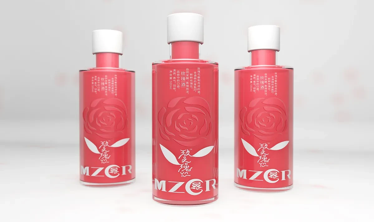案例优选:酒水品牌 玫瑰酒包装设计|包装设计·设计案例精选