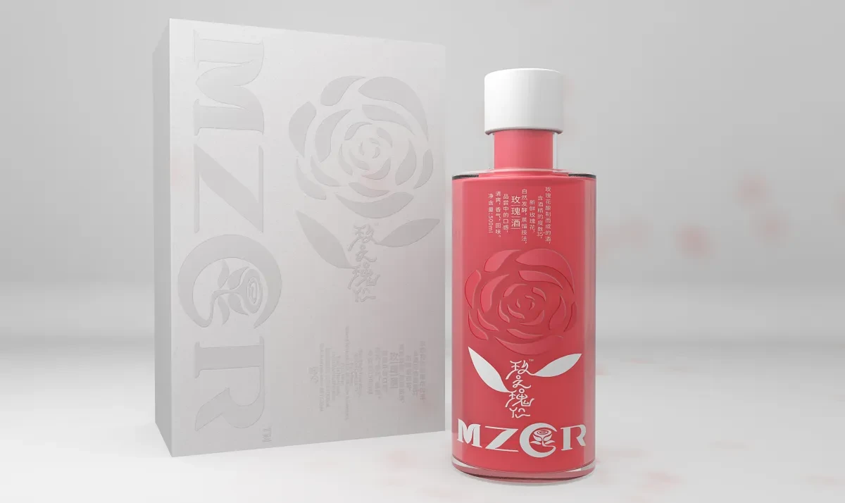案例优选:酒水品牌 玫瑰酒包装设计|包装设计·设计案例精选