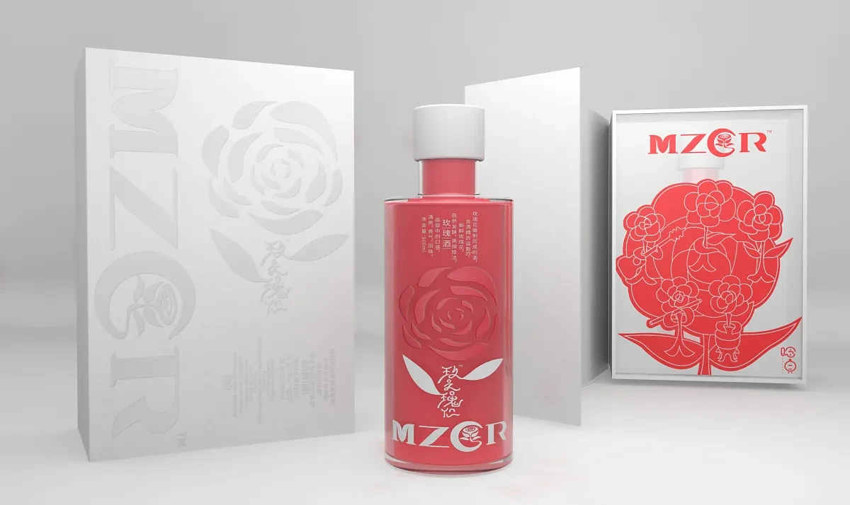 案例优选:酒水品牌 玫瑰酒包装设计|包装设计·设计案例精选