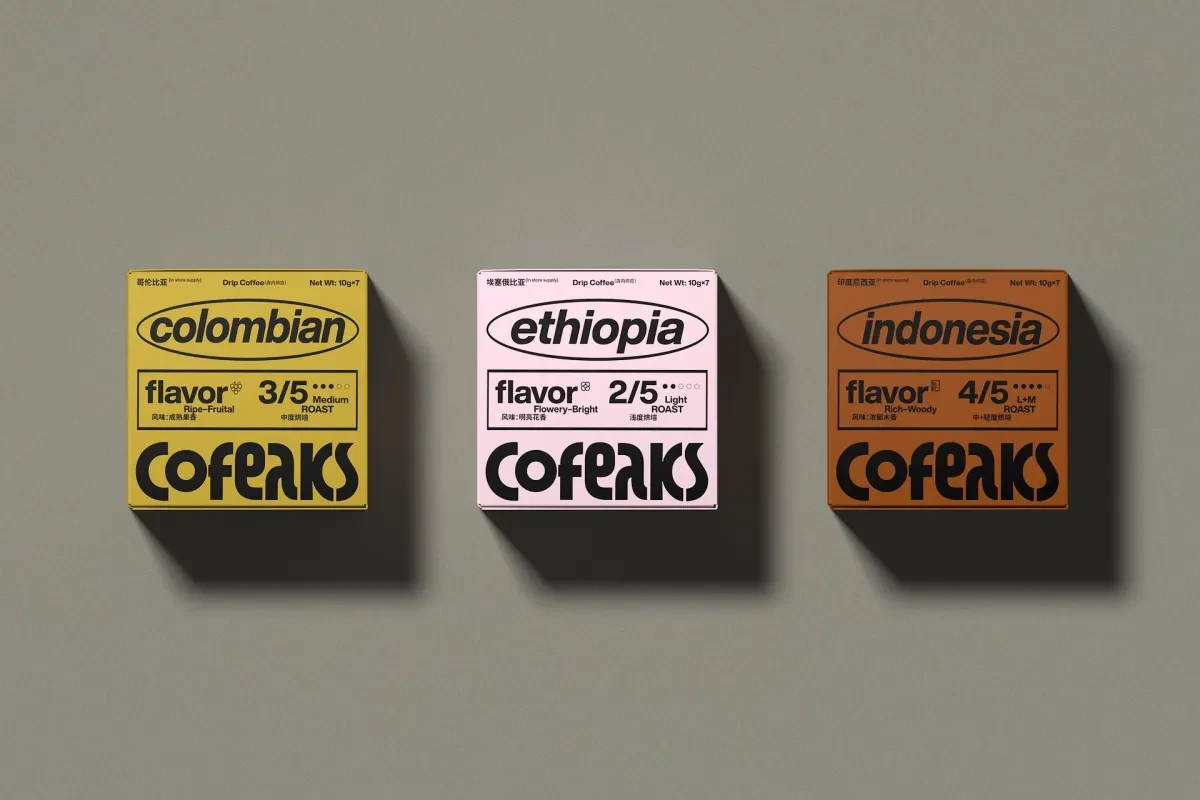 案例优选：COFEAKS咖啡品牌视觉标识设计标志设计｜标志设计·标识设计精选