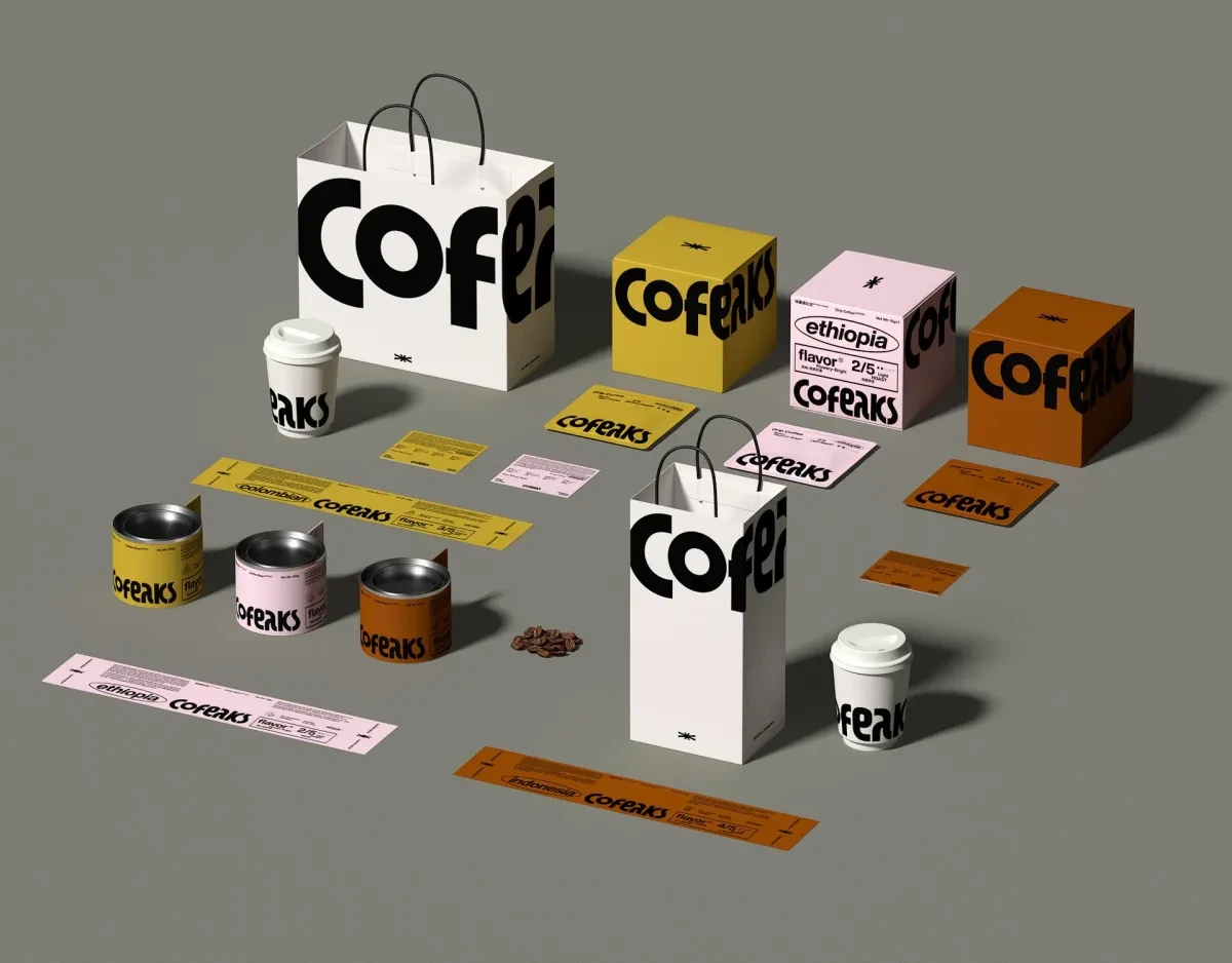 案例优选：COFEAKS咖啡品牌视觉标识设计标志设计｜标志设计·标识设计精选