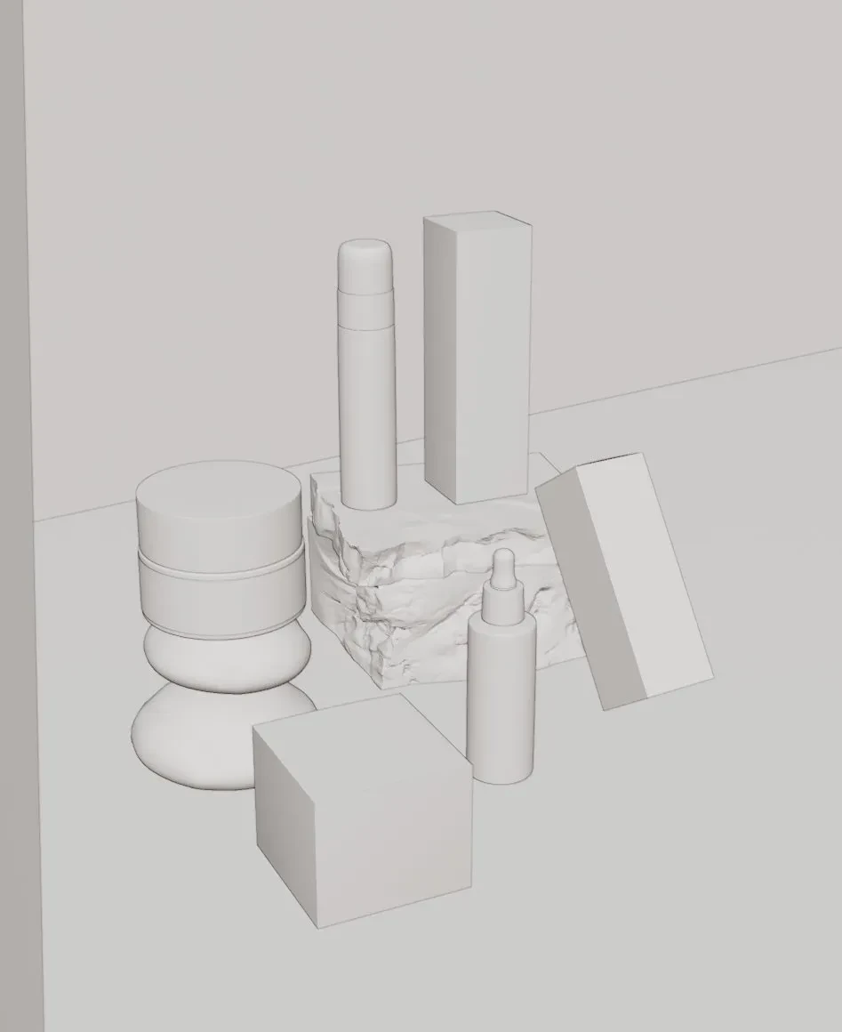 作品欣赏：美容产品三维建模视觉设计展示欣赏
