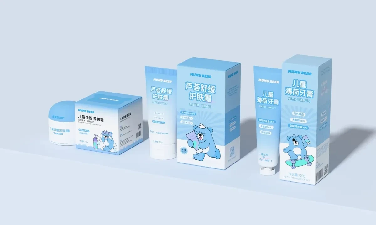 案例优选：沐沐熊丨儿童洗护IP全案设计｜设计作品精选