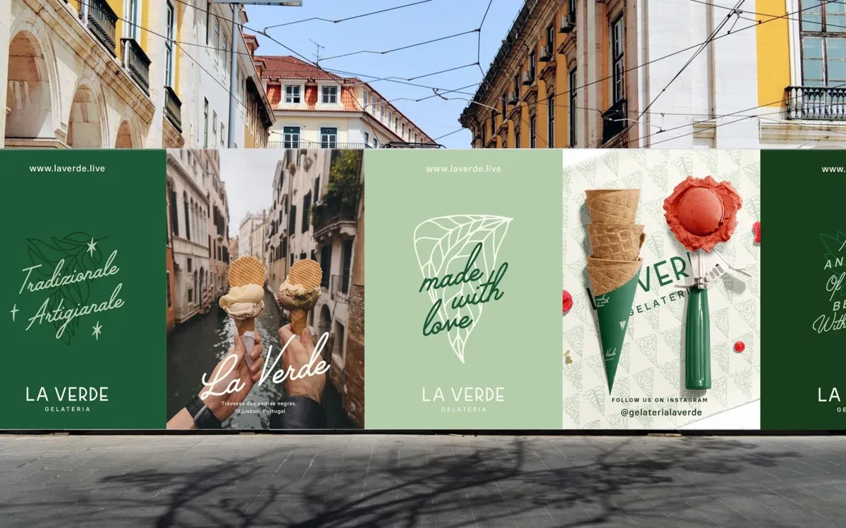 作品欣赏：La Verde冰淇淋品牌设计｜品牌设计·设计精选