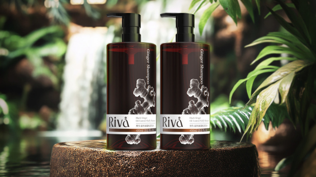 案例优选：Rivå 黑生姜控油蓬松洗发水包装设计｜包装设计·设计案例精选