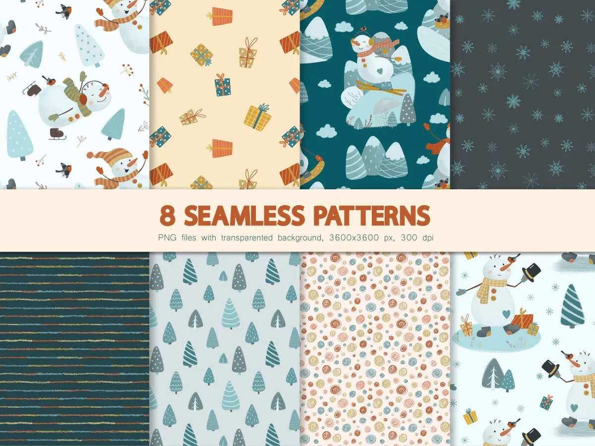 案例优选：冬季喜庆温馨图案系列设计｜设计作品精选