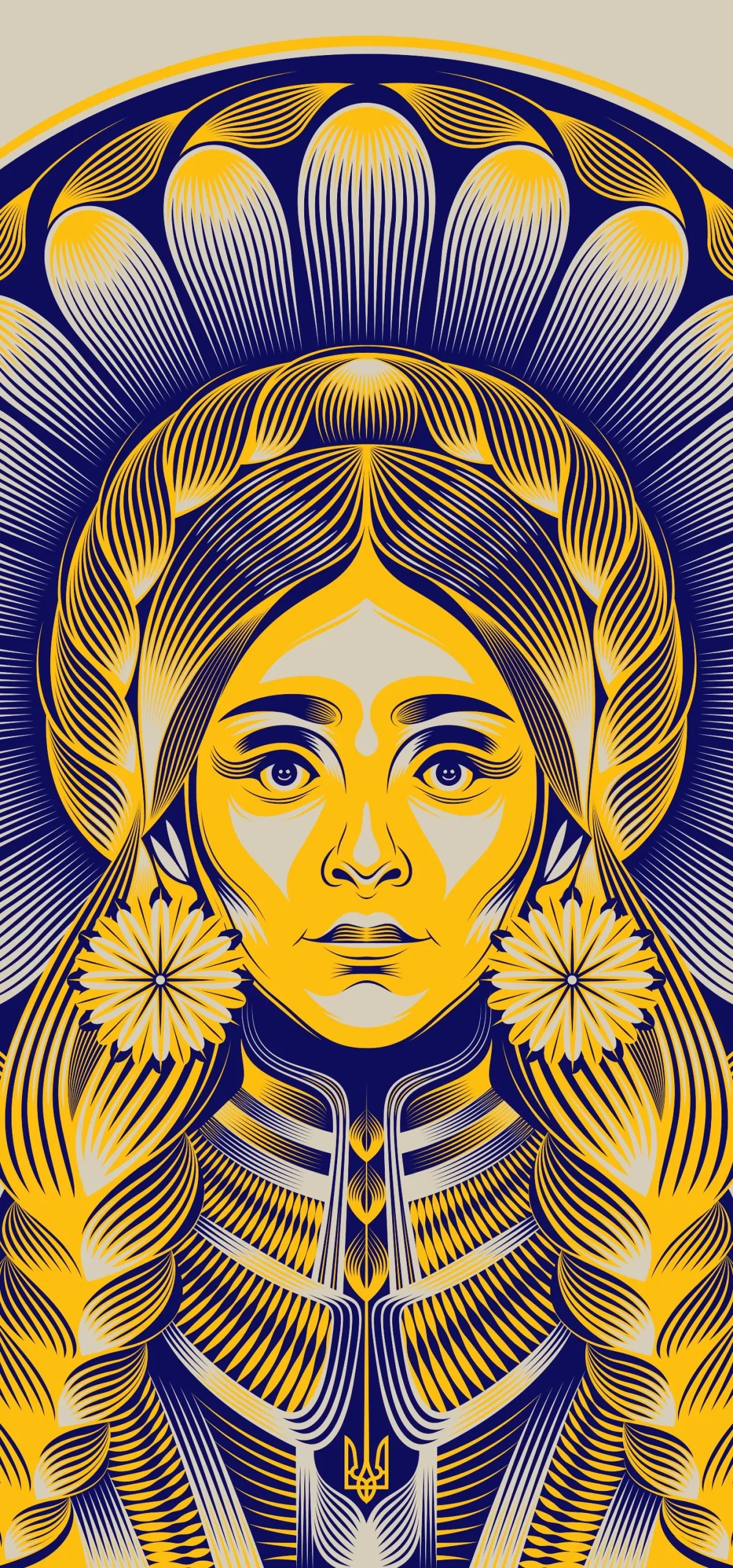 作品欣赏：矢量绘画插画设计黑白人物线条插画设计｜插画设计·设计精选