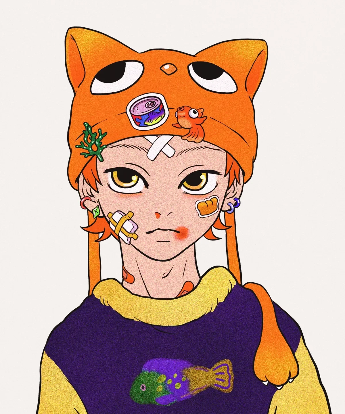案例优选：绷带胶带x kawa人物角色插画设计海报设计｜海报设计·插画设计精选