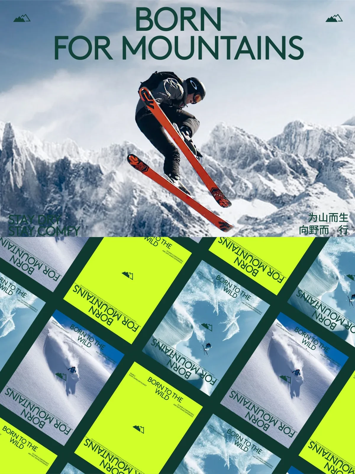 案例优选：DrySnow 滑雪品牌视觉设计｜品牌设计·视觉识别精选