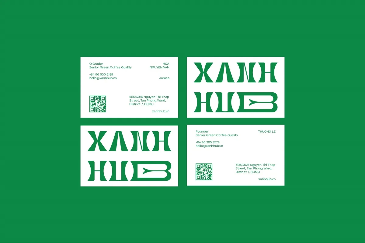 作品欣赏：Xanhhub品牌标识布局设计标志设计图形设计｜标志设计·图形设计精选