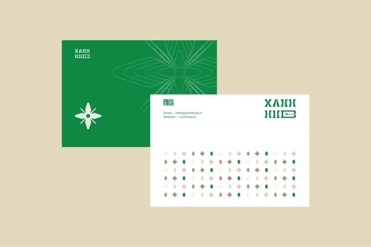 作品欣赏：Xanhhub品牌标识布局设计标志设计图形设计｜标志设计·图形设计精选