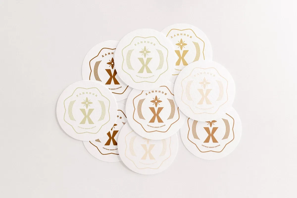 作品欣赏：Xanhhub品牌标识布局设计标志设计图形设计｜标志设计·图形设计精选
