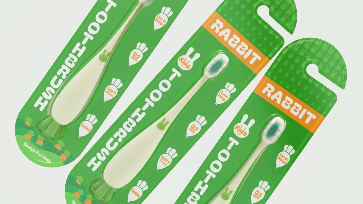 案例优选:RABBIT 儿童牙刷包装设计|包装设计·设计案例精选