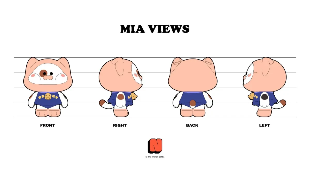 案例优选：Mia from NutNutPals（秋裤猫）卡通IP公仔图形角色插画设计｜插画设计·设计精选