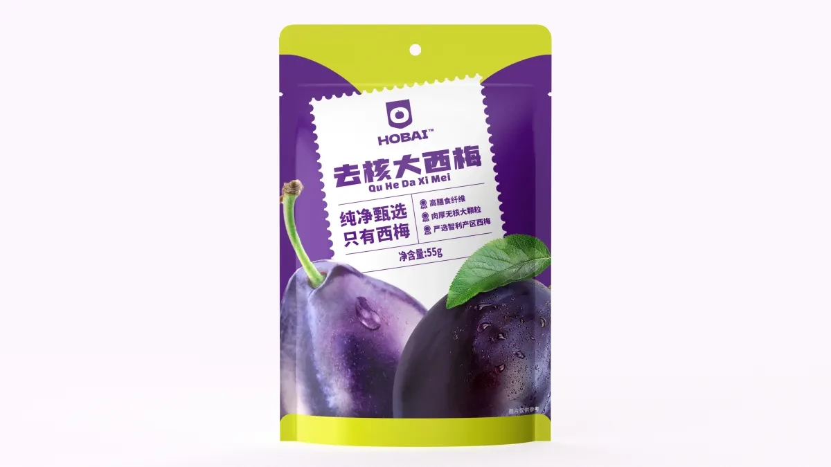 案例优选:HOBAI 去核大西梅干包装设计|包装设计·设计案例精选