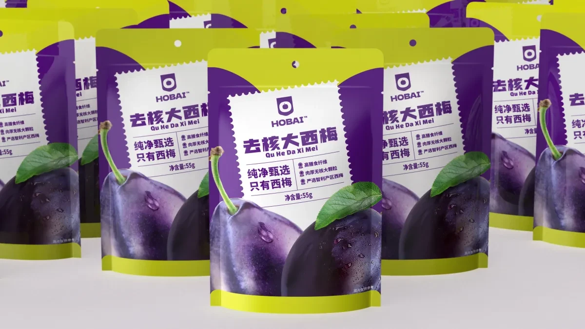 案例优选:HOBAI 去核大西梅干包装设计|包装设计·设计案例精选