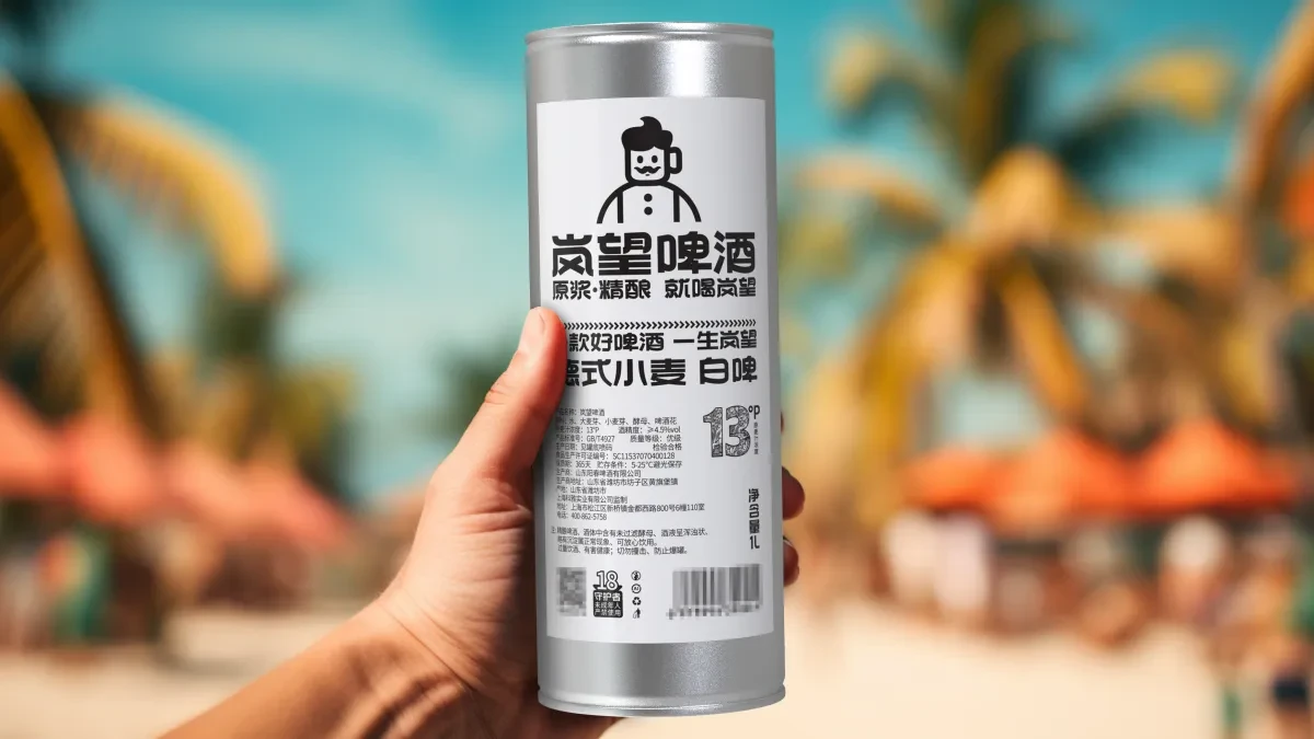 案例优选:新作 岚望德式小麦白啤酒包装设计|包装设计·设计案例精选