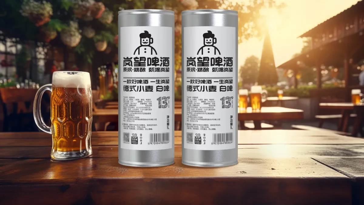 案例优选:新作 岚望德式小麦白啤酒包装设计|包装设计·设计案例精选