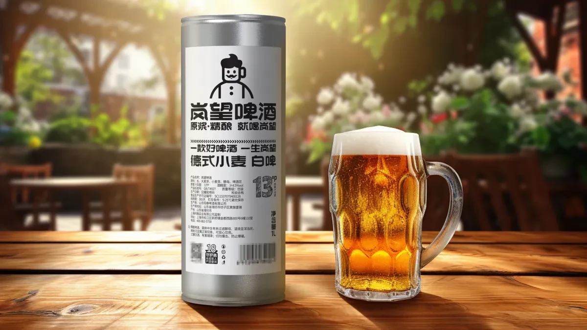 案例优选:新作 岚望德式小麦白啤酒包装设计|包装设计·设计案例精选