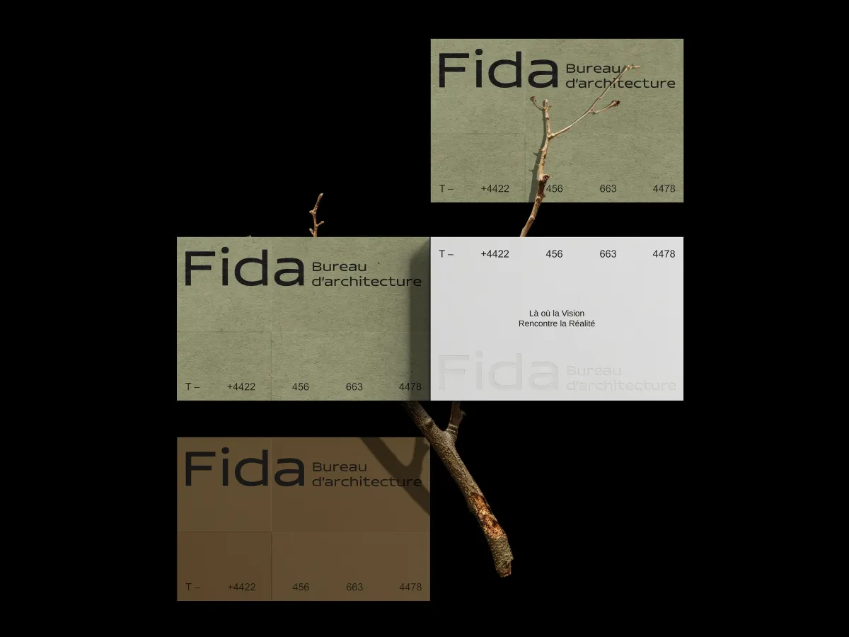 案例优选：Fida建筑品牌VI视觉设计平面设计｜品牌VI·设计精选