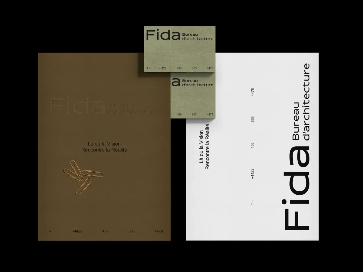 案例优选：Fida建筑品牌VI视觉设计平面设计｜品牌VI·设计精选
