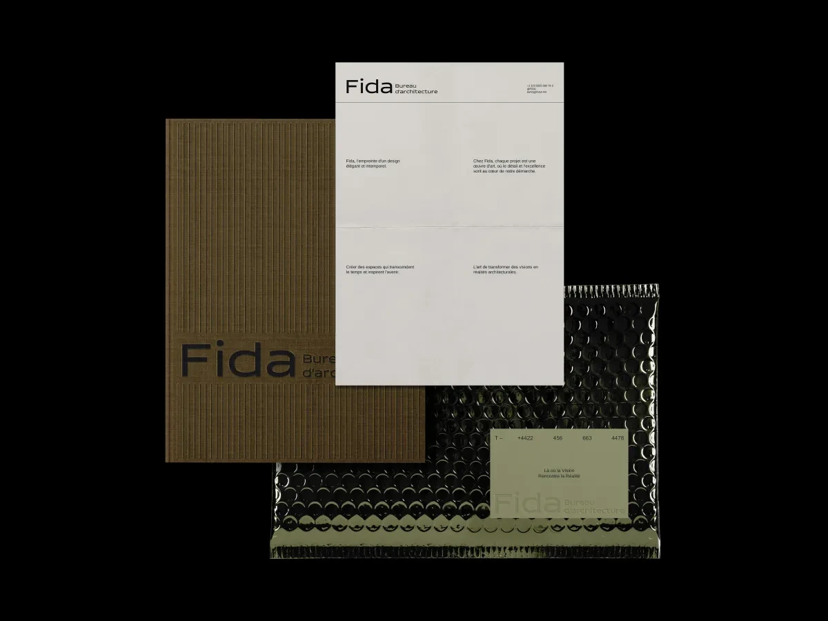 案例优选：Fida建筑品牌VI视觉设计平面设计｜品牌VI·设计精选