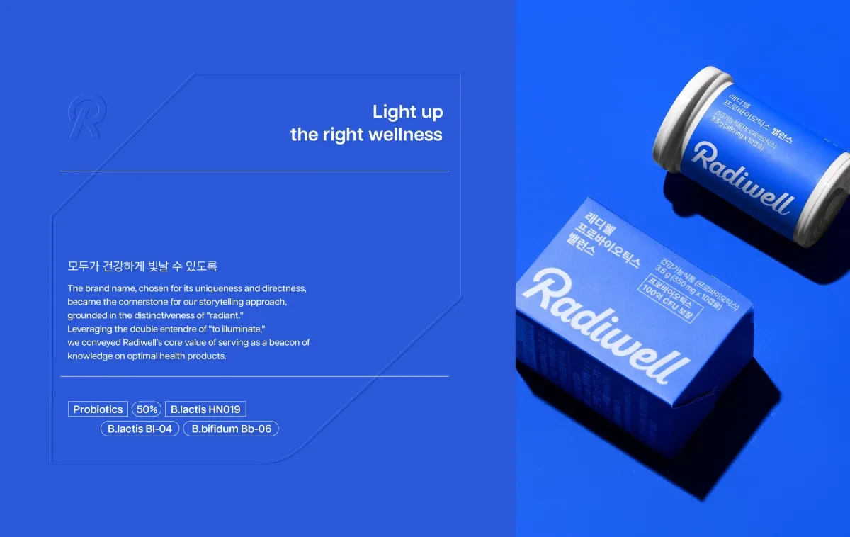 作品欣赏：Radiwell品牌蓝色系品牌外包装设计平面设计｜包装设计·设计精选