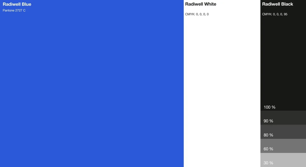 作品欣赏：Radiwell品牌蓝色系品牌外包装设计平面设计｜包装设计·设计精选