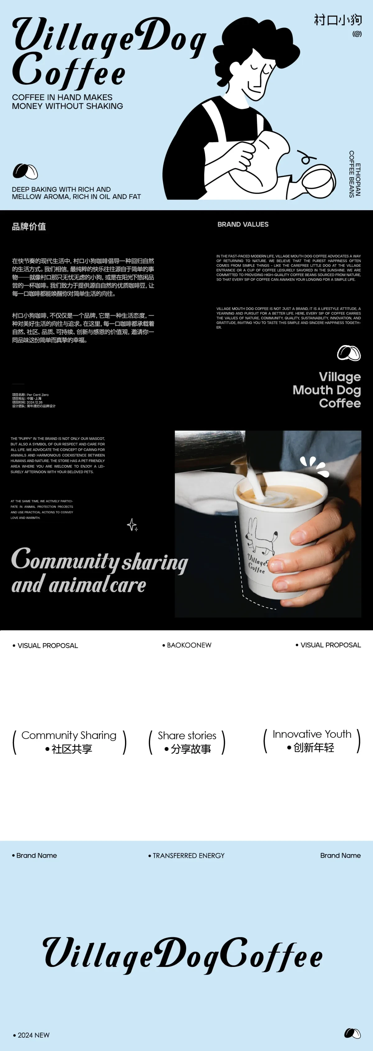 案例优选:Village Mouth Dog Coffee|设计案例精选