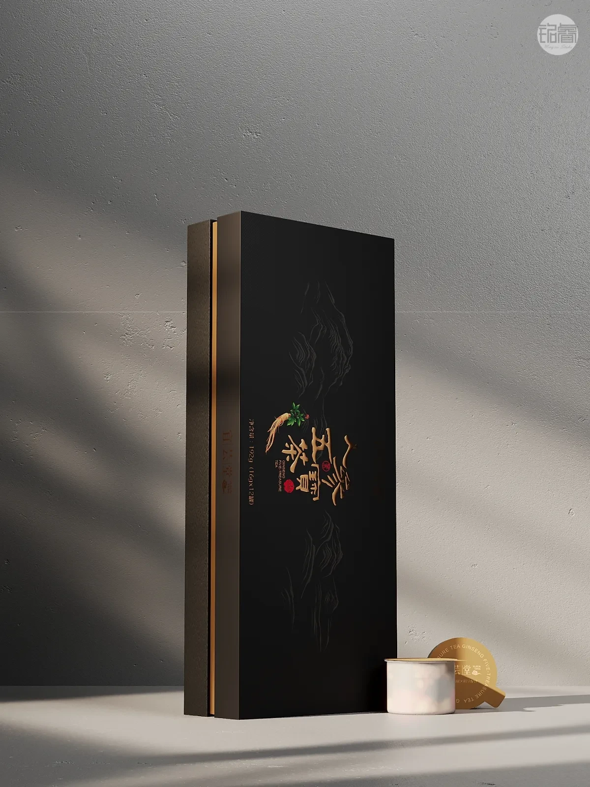 案例优选:五宝精粹 茶韵天成 人参五宝茶包装设计 铭睿益创|包装设计·设计案例精选
