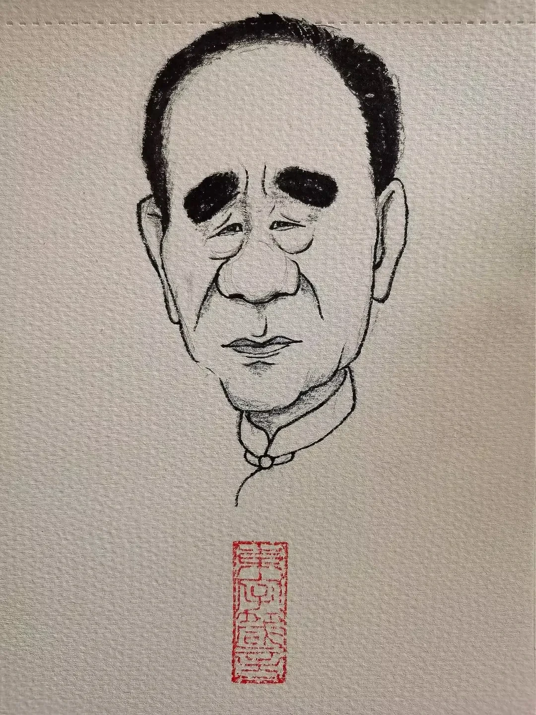 案例优选:漫画肖像:过年期间画了几幅漫像速写(侯宝林、马三立、赵丽蓉)|设计案例精选