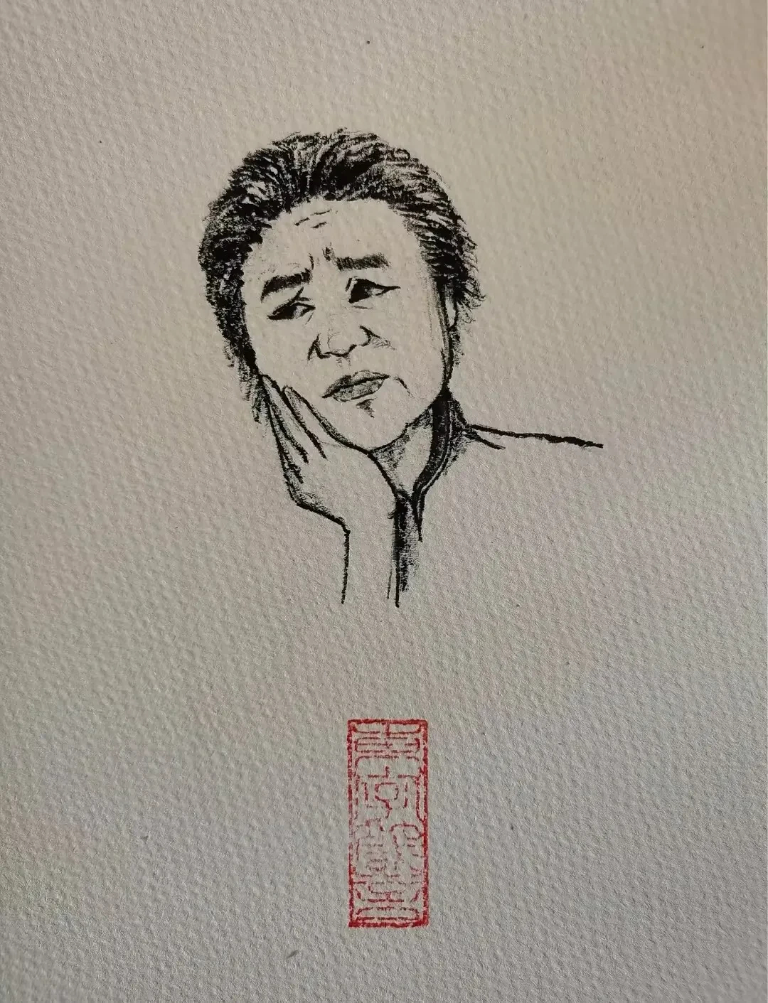 案例优选:漫画肖像:过年期间画了几幅漫像速写(侯宝林、马三立、赵丽蓉)|设计案例精选