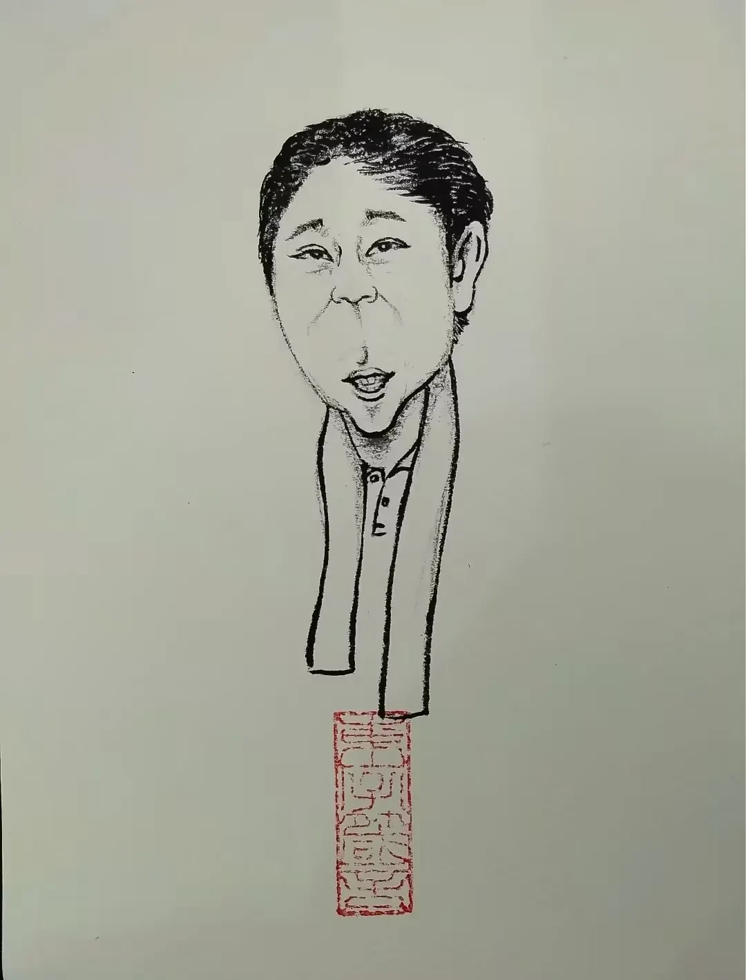 案例优选:漫画肖像:过年期间画了几幅漫像速写(侯宝林、马三立、赵丽蓉)|设计案例精选