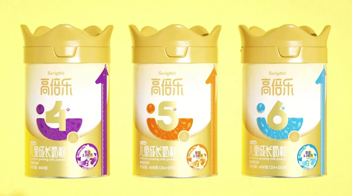作品欣赏：思瑞格品牌儿童奶粉包装升级设计