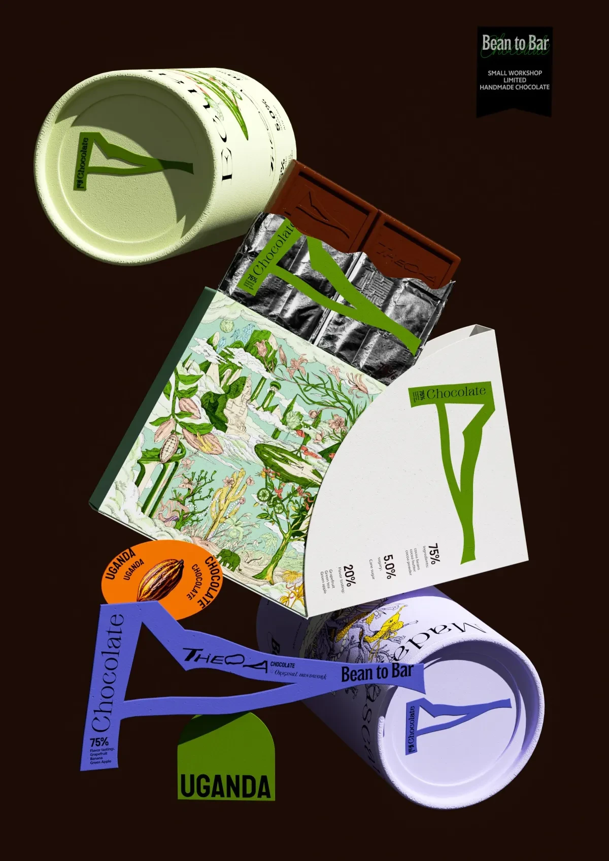 案例优选：巧克力品牌标识与包装设计｜包装设计·设计精选