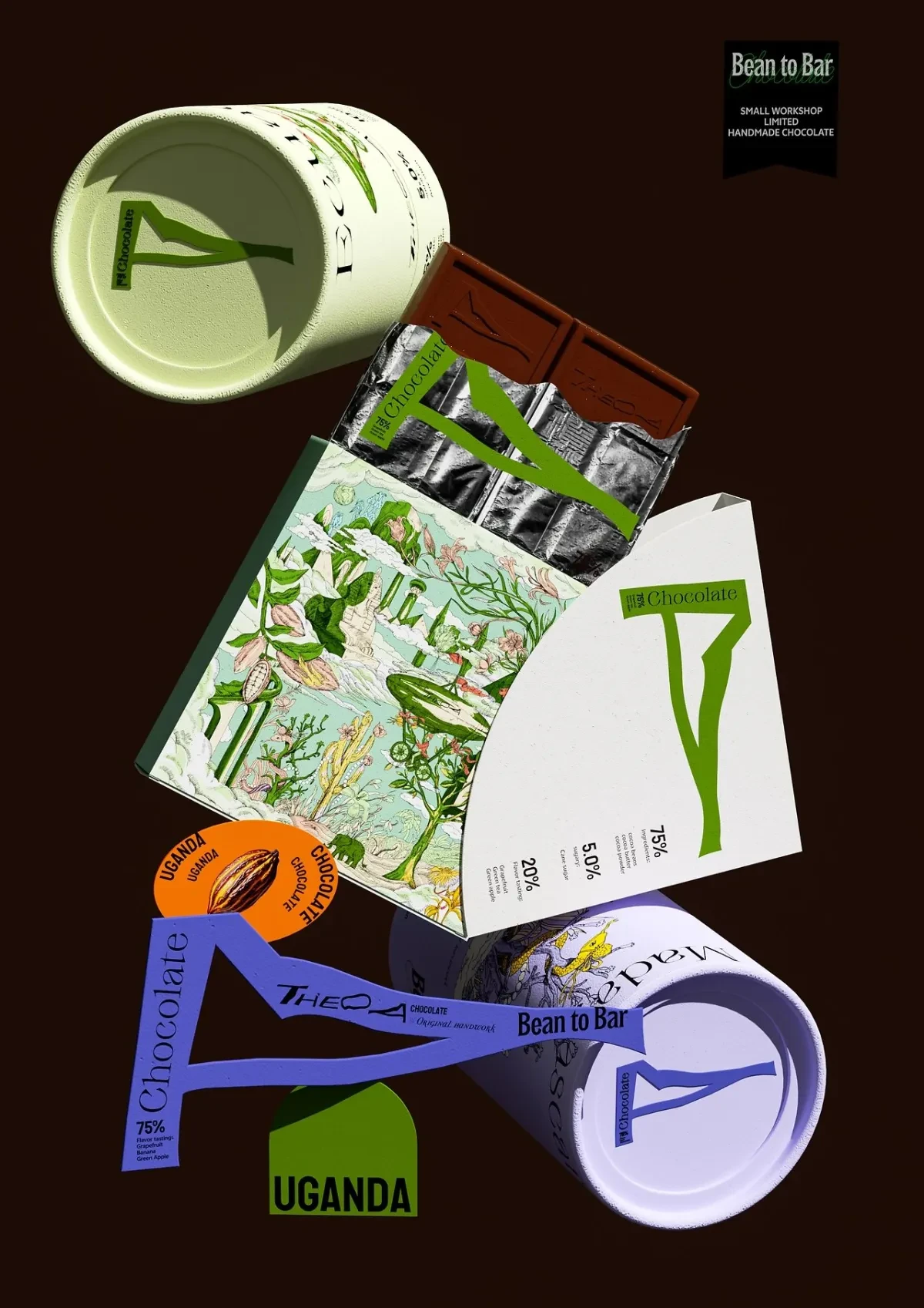 案例优选：THEOA巧克力品牌及包装设计｜包装设计·设计精选