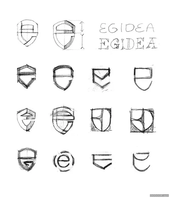 作品欣赏：E盾牌-疫苗与免疫LOGO设计｜LOGO设计·设计精选