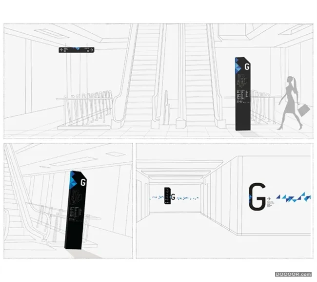 作品欣赏：FORUM商场寻路标牌导师系统设计
