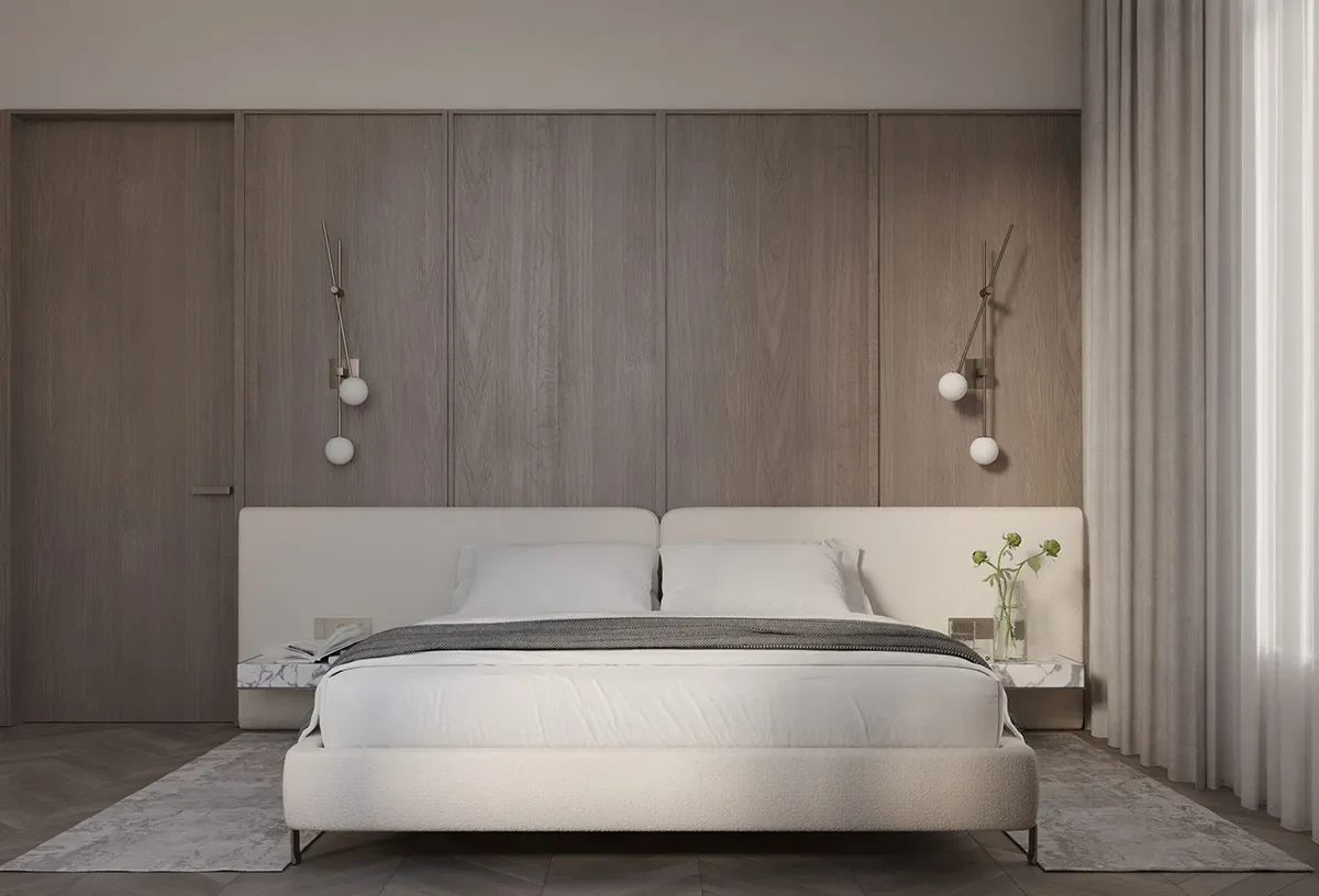案例优选:原木色+大理石细节,打造当代经典|设计案例精选
