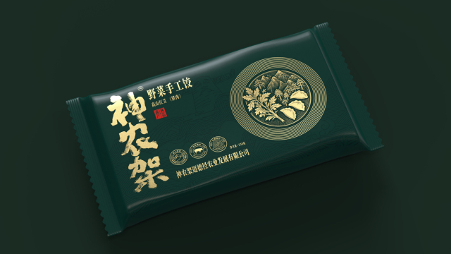 案例优选：神农架野菜水饺包装设计 饺子包装设计 速冻食品的包装设计｜包装设计·设计案例精选