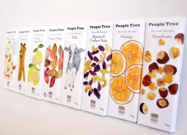 案例优选:果味漫插PEOPLE TREE巧克力包装设计|包装设计·设计精选