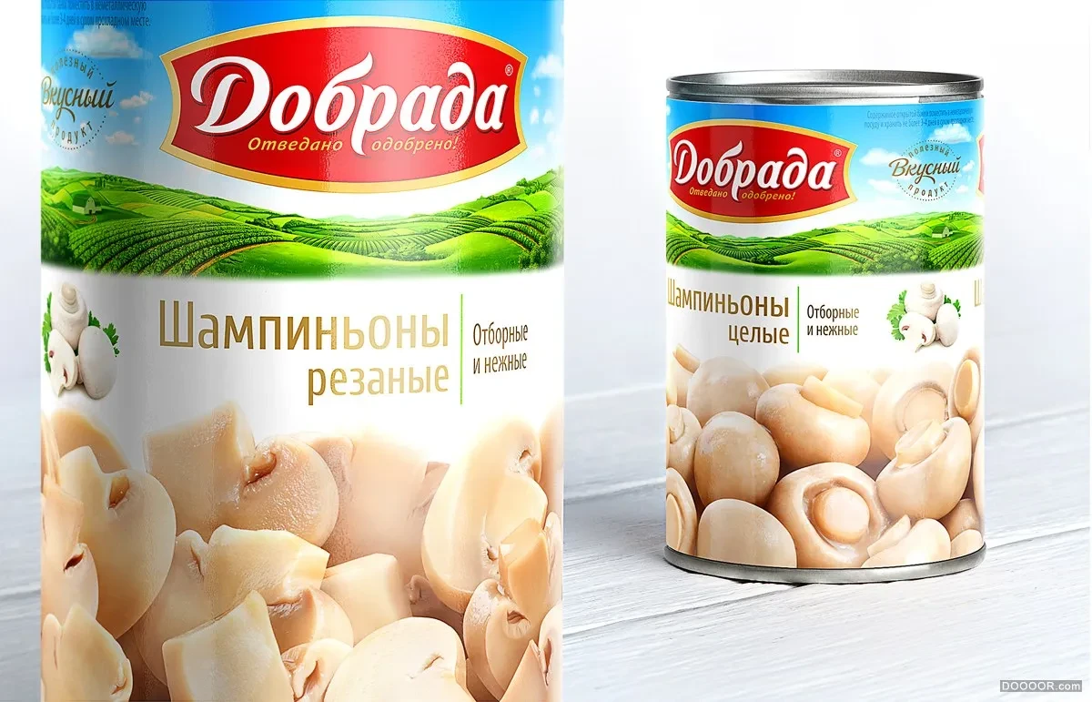案例优选：白俄罗斯DOBRADA农场肉类与果蔬系列罐头包装设计｜包装设计·设计精选