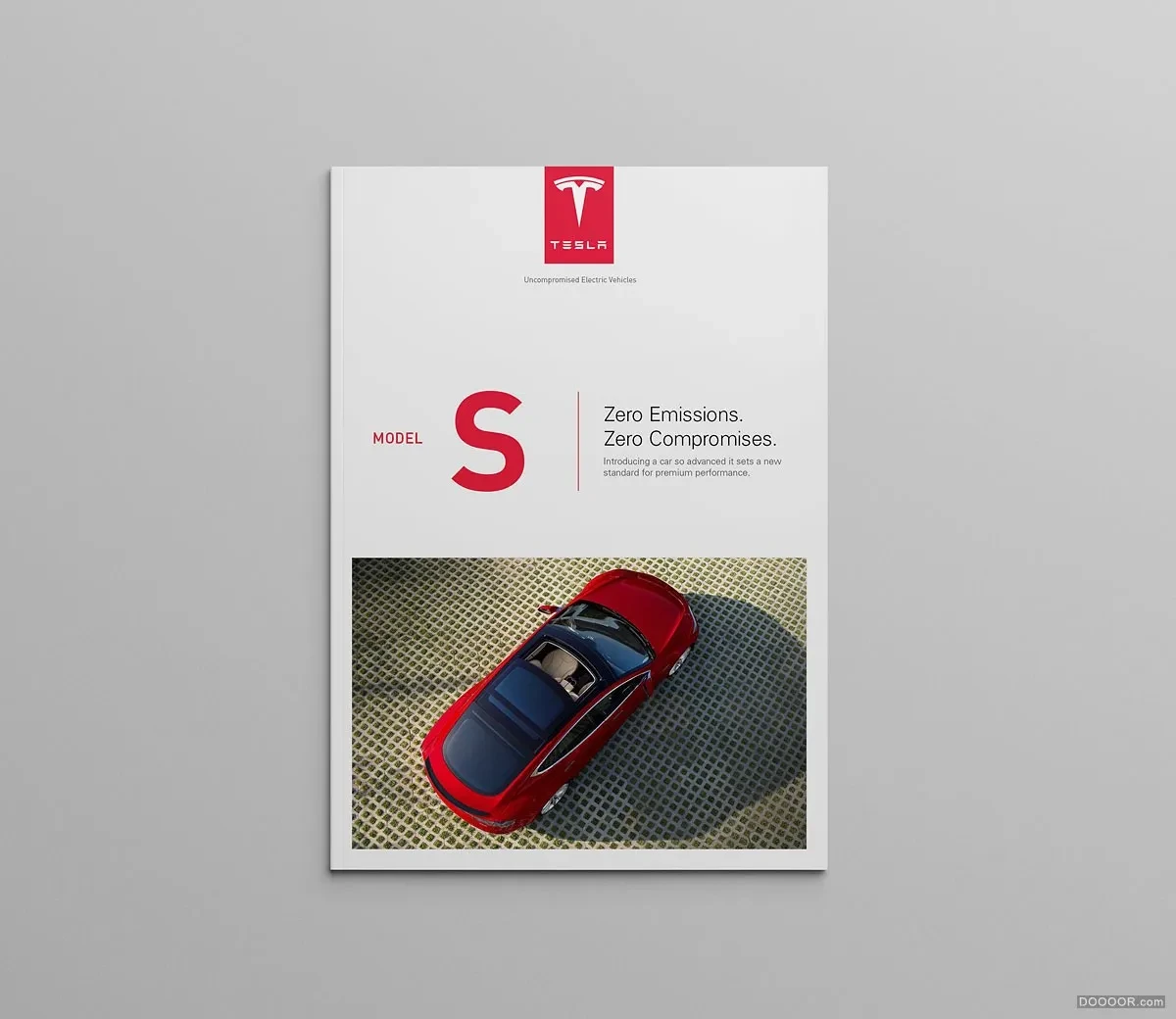 案例优选：TESLA特斯拉汽车模型概念信息画册设计-Serge Mistyukevych｜画册设计·设计精选