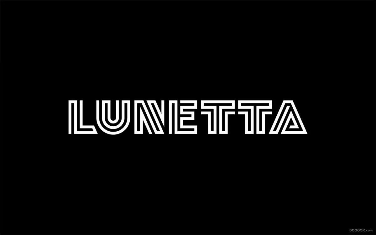 作品欣赏：LUNETTA醒目镂空英文字体设计-• SAWDUST •｜字体设计·设计精选