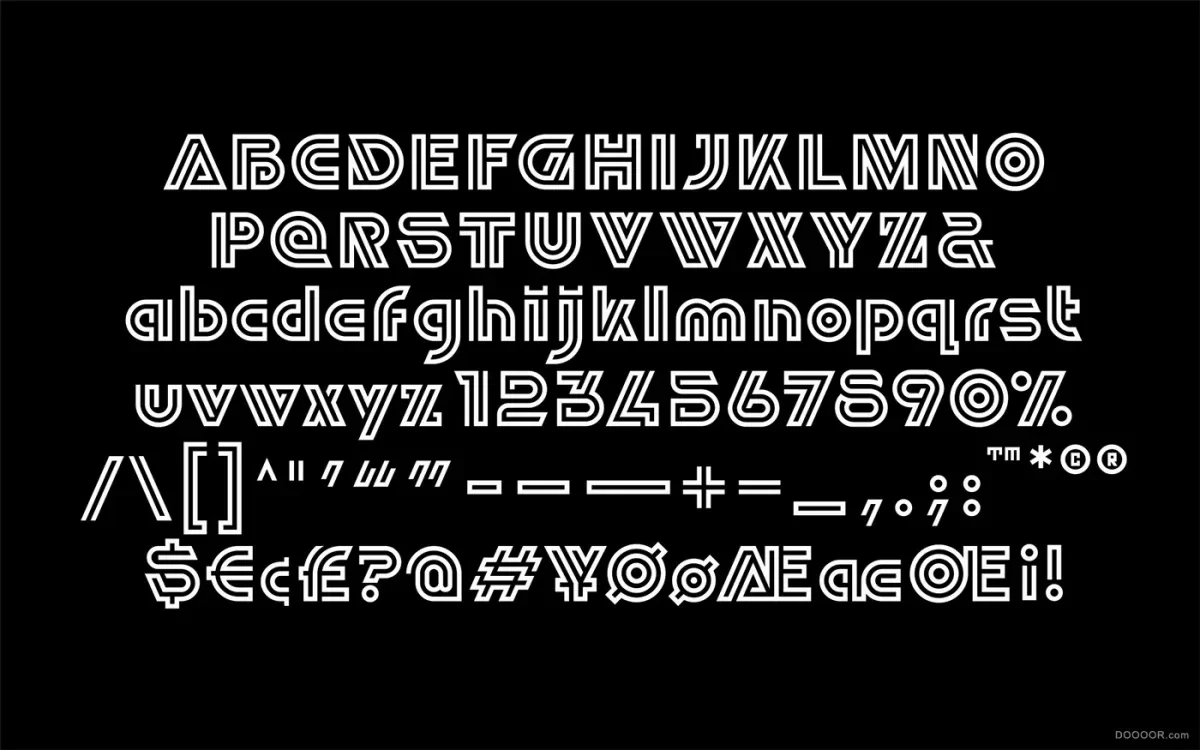 作品欣赏：LUNETTA醒目镂空英文字体设计-• SAWDUST •｜字体设计·设计精选